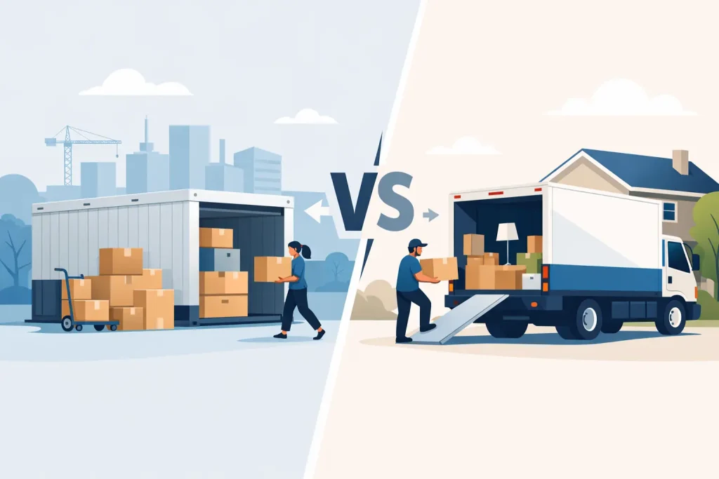 Moving Container vs Rental Truck