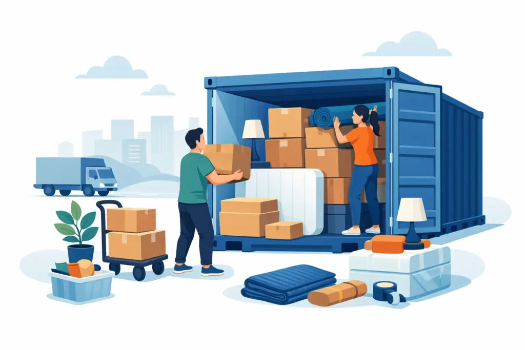 How to Pack a Moving Container Efficiently