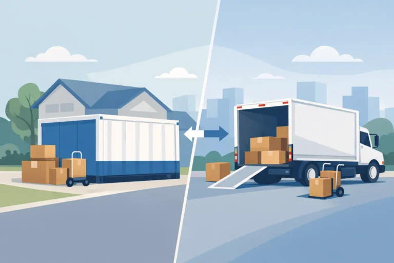 Mobile Storage Compared to Truck Rental Options