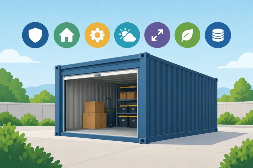 7 Ground Level Storage Container Benefits